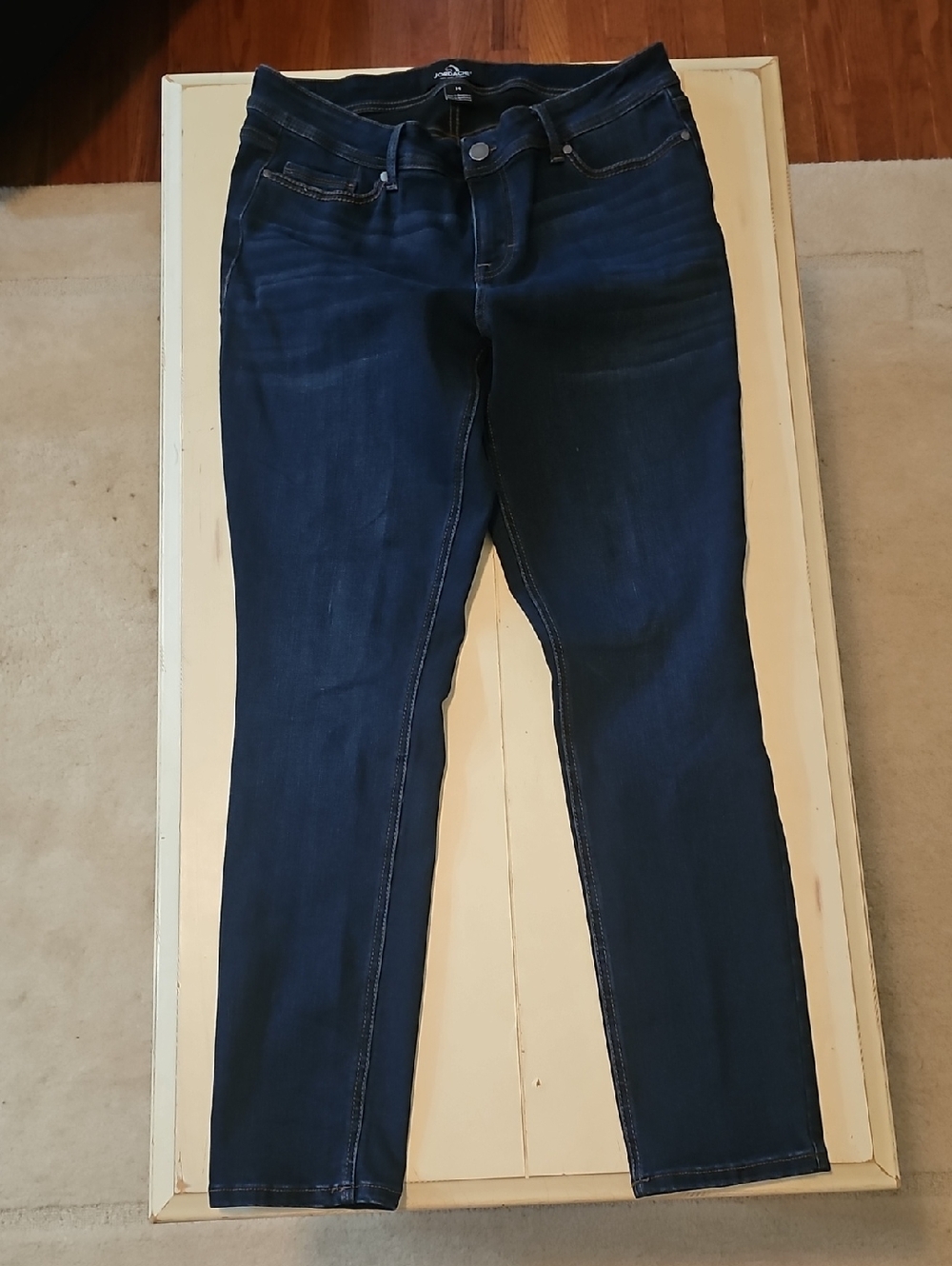 Jordache Women's Designer Dark Indigo Skinny Jeans, Sz 14, New, never worn